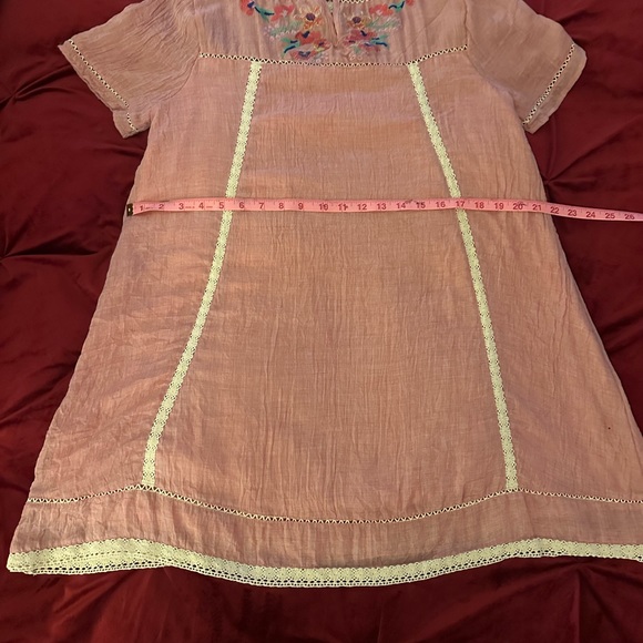 ADORBS AF EMBROIDERED COTTON MINI-DRESS SIZE M, PERFECT CONDITION. - Picture 7 of 7